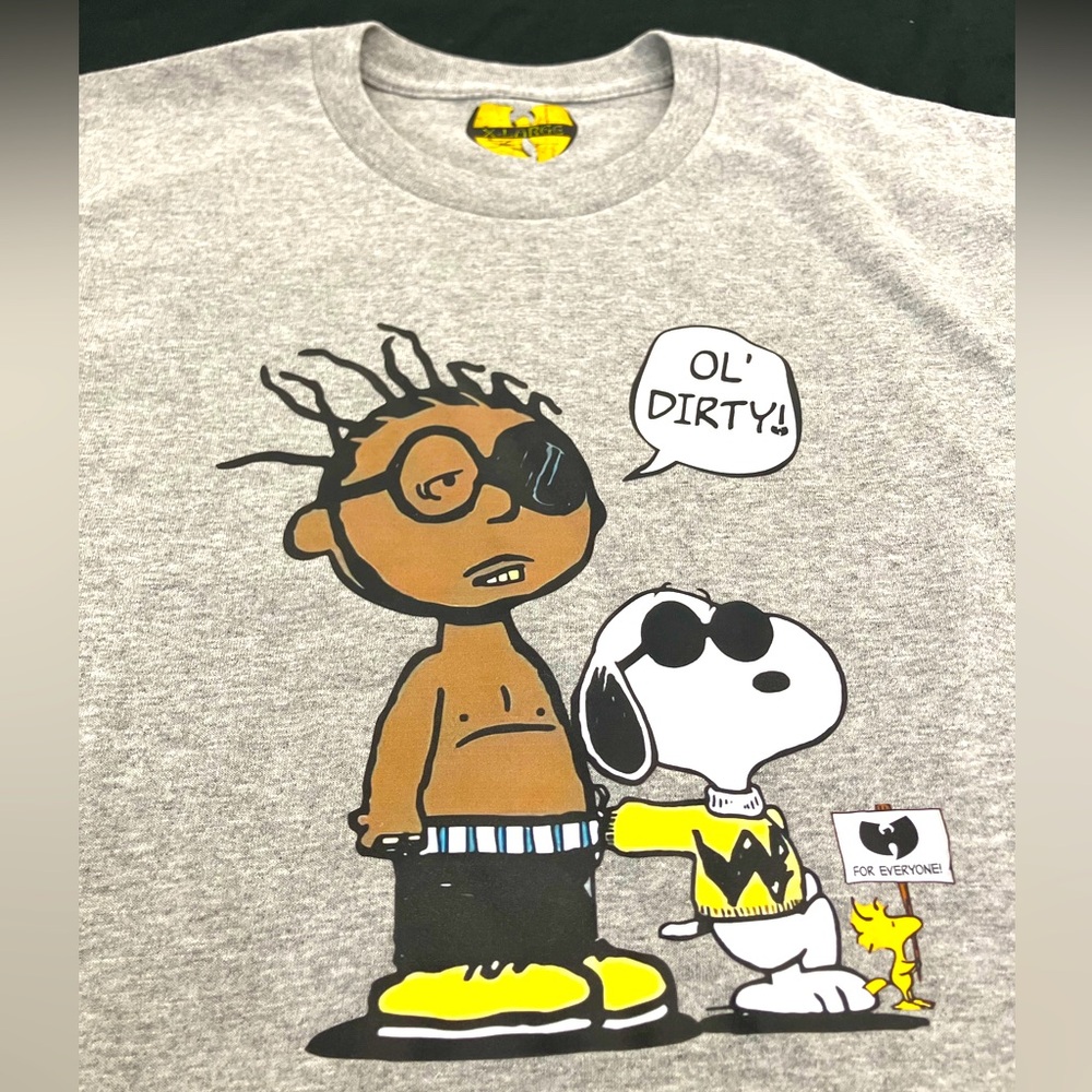 Ol’ Dirty Snoopy Woodstock Wu Tang For Everyone Cool Men’s Gray Tee